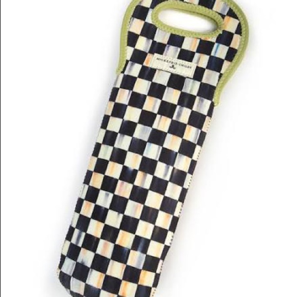 MacKenzie-Childs Wine Tote & Moose Bottle Stopper - Picture 3 of 10